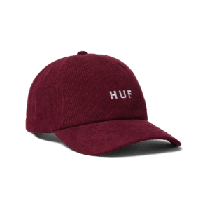 HUF OG 6 PANEL CV HAT CORDUROY (DEEP WINE)