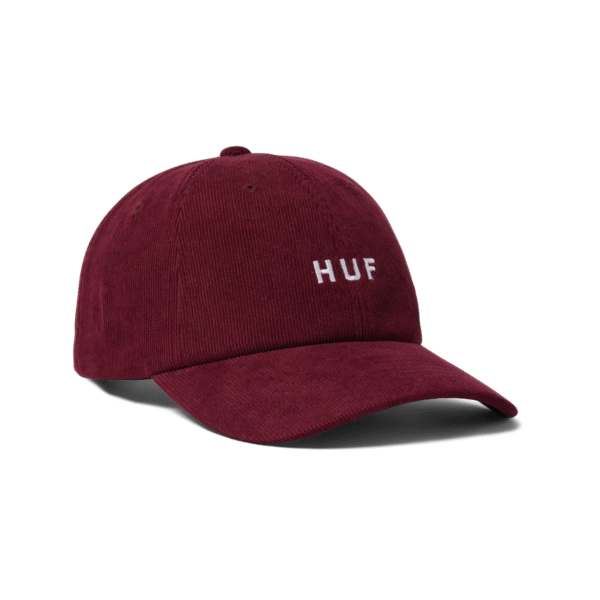HUF OG 6 PANEL CV HAT CORDUROY (DEEP WINE)