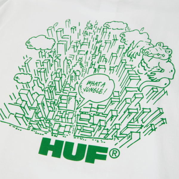 HUF WHAT A JUNGLE T-SHIRT (WHITE)