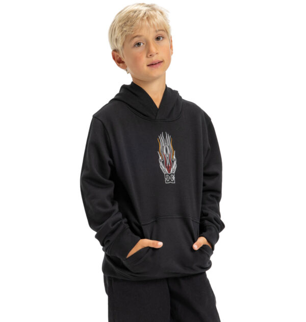 DC Burnt Out HOODIE KIDS (BLACK)