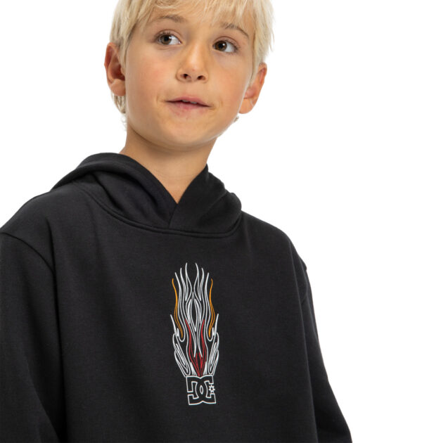 DC Burnt Out HOODIE KIDS (BLACK)