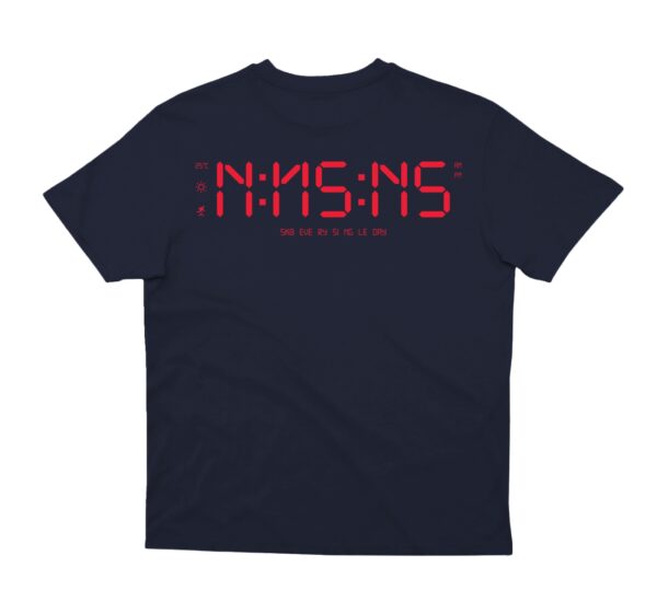 NNSNS NNSNS Clock T-Shirt (Navy) COPY