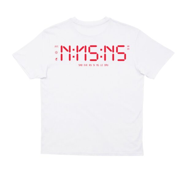 NNSNS NNSNS Clock T-Shirt (White)