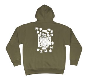 NNSNS Puzzle Hooded Sweater Military Green Puzzle Hooded Sweater (Military Green)