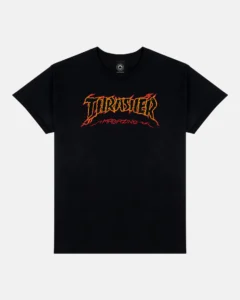 THRASHER CRACKED BY EXTEENAGER T-SHIRT (BLACK)