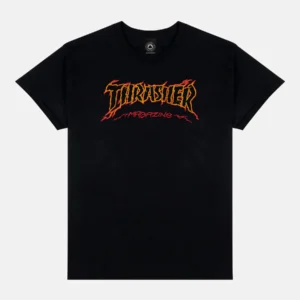 THRASHER CRACKED BY EXTEENAGER T-SHIRT (BLACK)