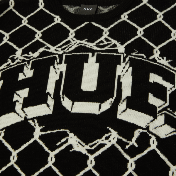 HUF BREAKTHROUGH CREWNECK (BLACK)