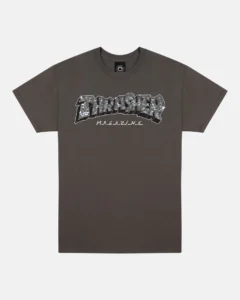 THRASHER DISCO BY SPANKY T-SHIRT (CHARCOAL)
