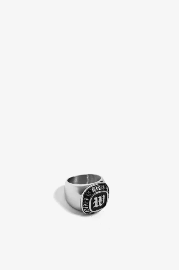 WASTED PARIS CHAMPION SIGNET RING (Silver)