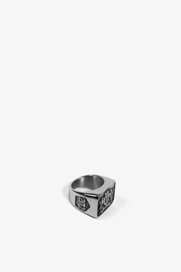 WASTED PARIS CREST SIGNET RING (Silver)