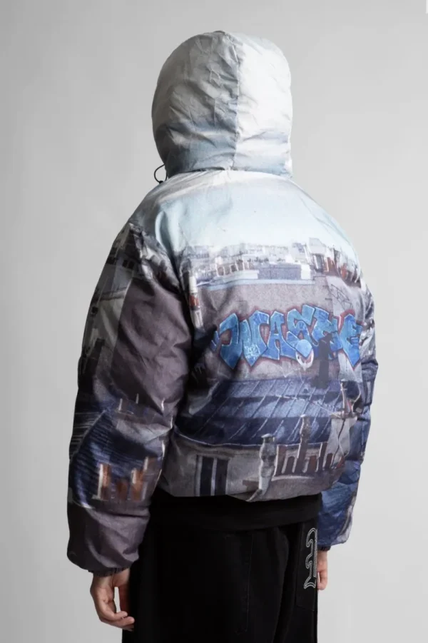 WASTED PARIS REVERSIBLE ELEVATION PUFFER (BLACK/MULTI)