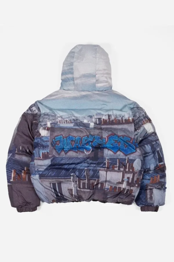 WASTED PARIS REVERSIBLE ELEVATION PUFFER (BLACK/MULTI)