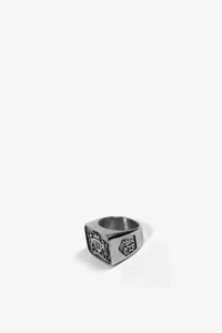 WASTED PARIS CREST SIGNET RING (Silver)