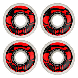 BONES WHEELS 100'S ORIGINAL MUMMY SKULLS V5 SIDECUT 100A 52MM (white-red)