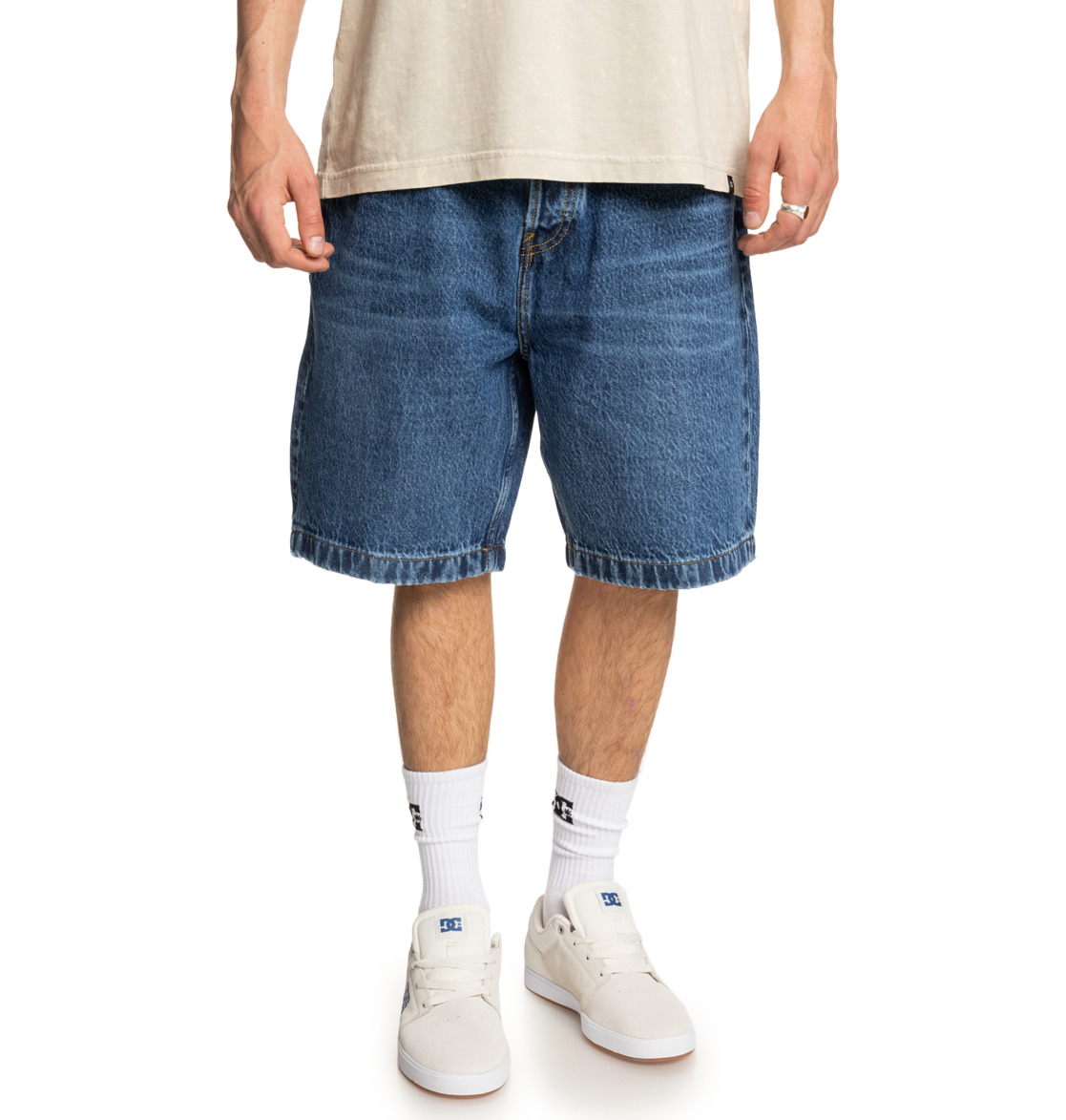 DC SHORT Worker Baggy 19.5" Denim