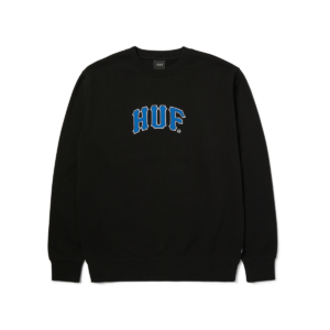 HUF ARCH APPLIQUE CREWNECK (BLACK)