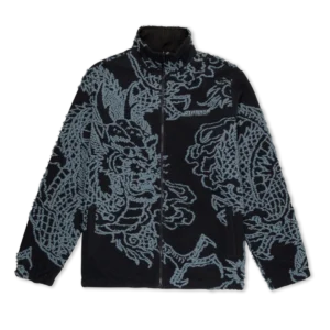 RIPNDIP HAKU REVERSIBLE JACKET (BLACK / CHARCOAL)