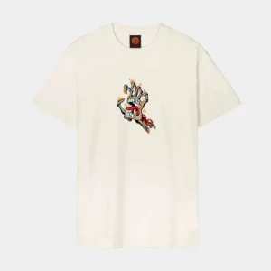 Santa Cruz T-Shirt Burnt Bone Hand T-Shirt (UNBLEACHED COTTON)