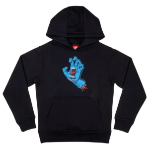 Santa Cruz Youth Hood Youth Screaming Hand Hoodie KIDS (BLACK)