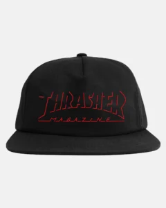 THRASHER SHADOW MAG LOGO SNAPBACK (BLACK)