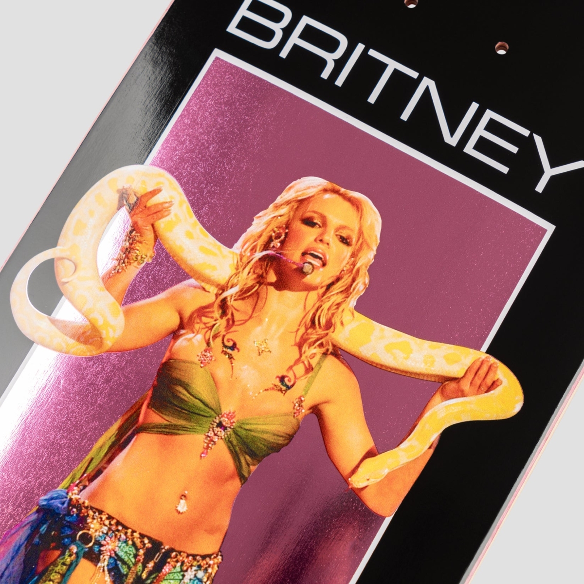 Welcome x Britney Spears Snake Popsicle Skateboard Deck 8,8"